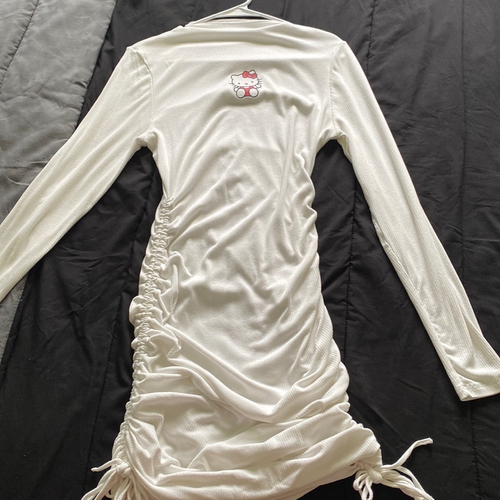 White SHEIN Hello Kitty collection dress